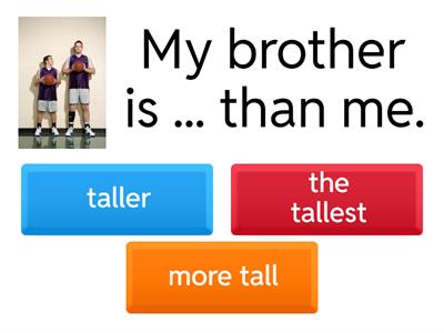 Comparative and Superlative Adjectives