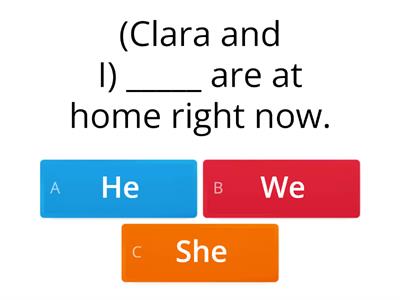 Personal Pronouns