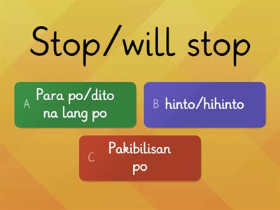 TALASALITAAN/Pagbigay o Paghingi ng Direksiyon