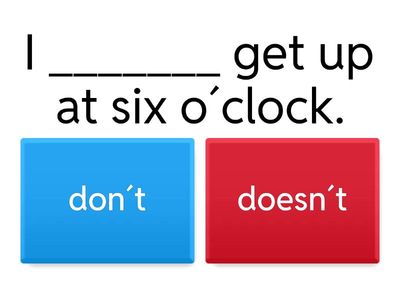 Simple Present Negative