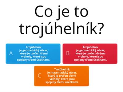 Trojúhelník a typy trojúhelníků