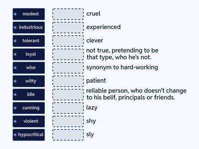 Features of Character ( meaning matching)
