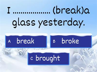 Past simple-irregular verbs