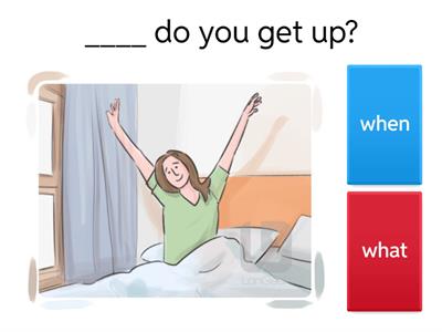 question words when & what