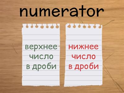 термины дроби