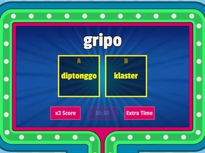 Diptonggo at Klaster