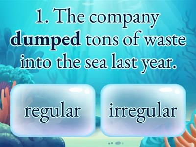 Regular and Irregular Verb