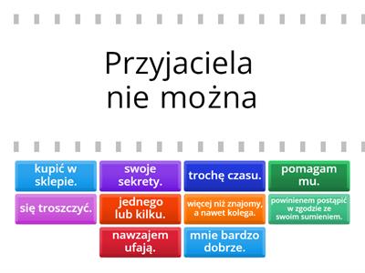 Przyjaźń - zasady