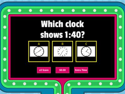  Telling Time to the Nearest 5 Minutes