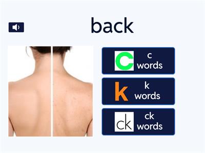 Quiz - c, k and ck words