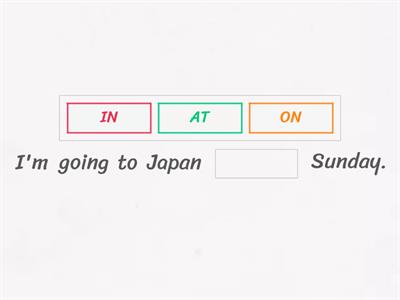  Prepositions of time - IN, ON, AT new