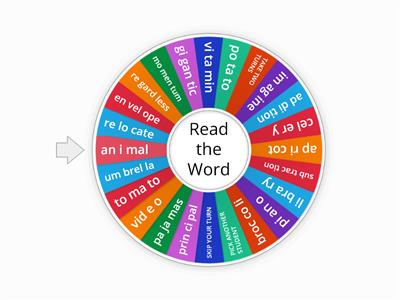 3 Syllable Words Separated