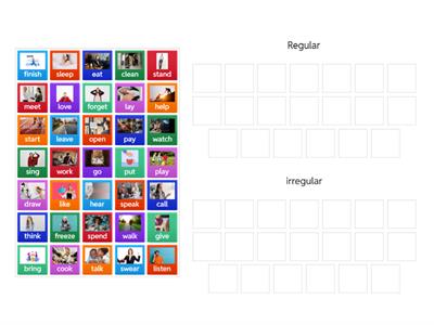 Regular and irregular verbs 
