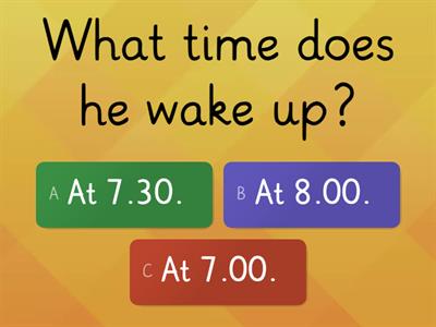 Daily routine video Test English