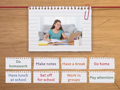 At School Vocabulary - Preliminary 