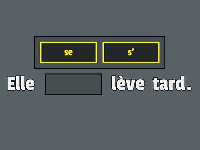 les verbes pronominaux