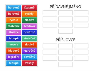 Příslovce nebo přídavné jméno