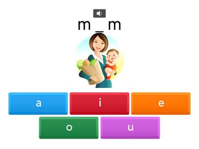 Missing Vowels. Listen and choose.