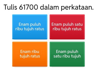 Kuiz Matematik Tahun 4