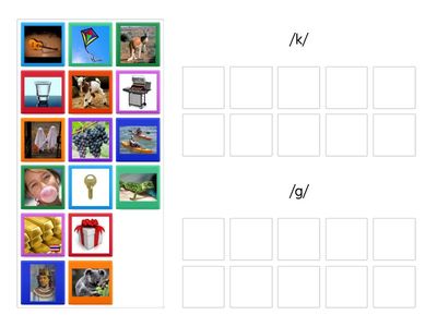 /k/ and /g/ sort