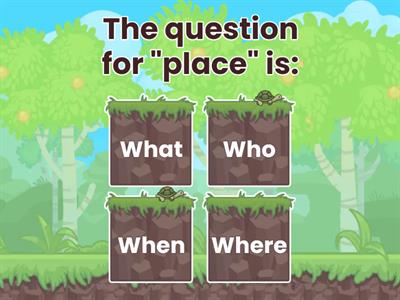 WH- questions - What - When - Where