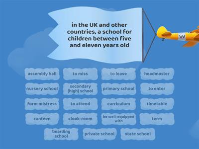 school words definitions