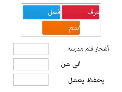 انواع الكلمة لغتي رابع