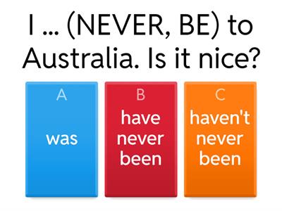 Present Perfect Simple or Past Simple