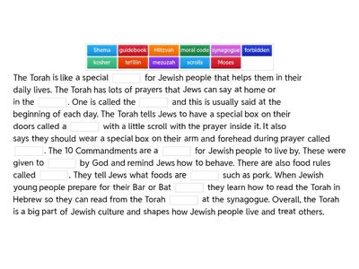 Junior Cycle Exam Q - Explain how a sacred text influences the daily lives of believers.