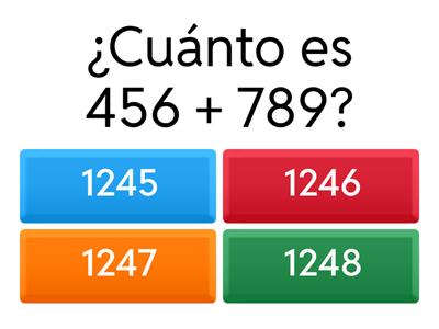 Math Quiz: Addition, Subtraction, and Rounding