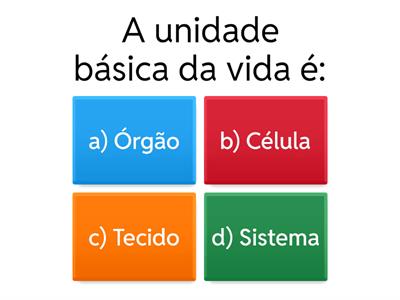 Níveis de organização e sistemas do corpo humano