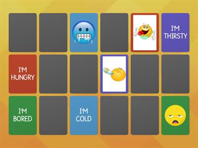 Feelings memory game