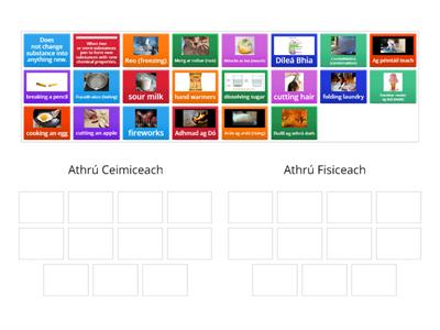 Athruithe Ceimiceach & Fisiceach
