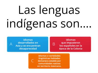 LENGUAS INDIGENAS