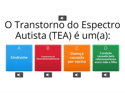 Quiz sobre o TEA