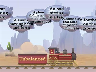 Balanced or Unbalanced forces?