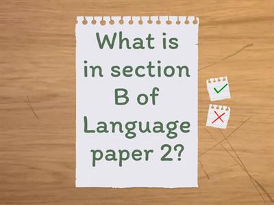 Language Paper 2 Questions 1&2 