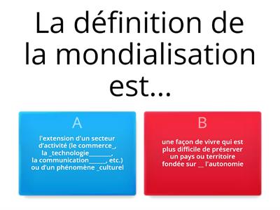 La mondialisation