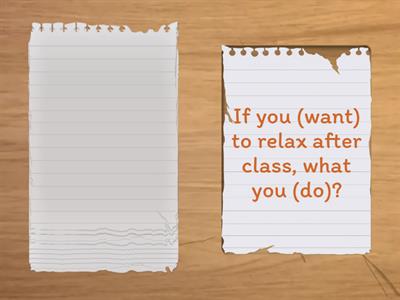 First and Second Conditionals