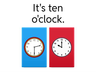  Time (o'clock /half past) 