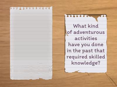 Survival games conversation. Facebook.com/wlodawa.english