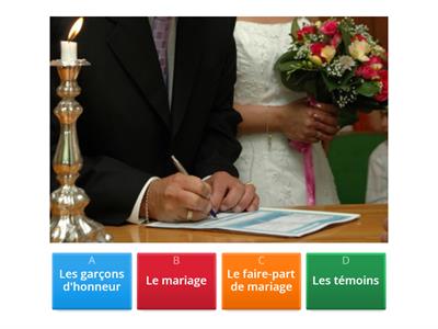 Marriage - vocabulaire