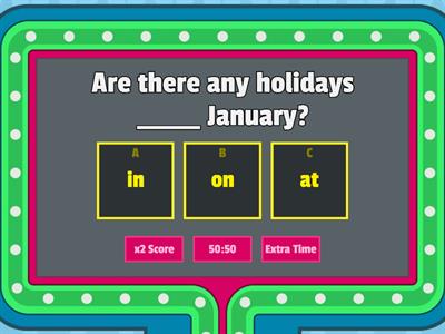 PREPOSITIONS IN ON AT