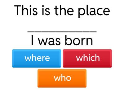 Defining relative clauses 