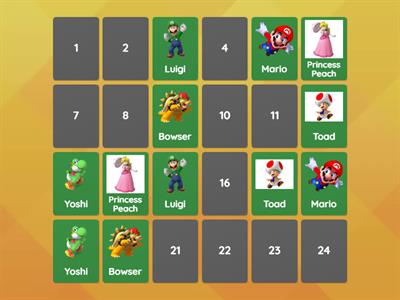 Mario Matching Game