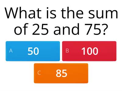 Maths Quiz