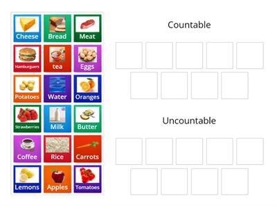 Food Countable & Uncountable 