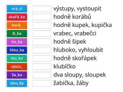 2. jč s. 72b/ párové souhlásky P-B