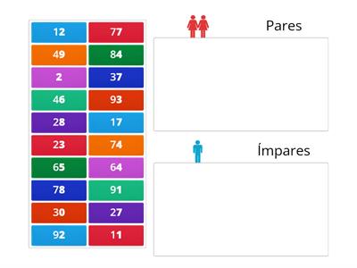 Números Pares e Ímpares - 1º ano