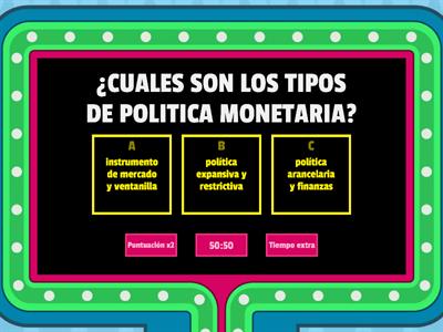 POLITICA MONETARIA Y FISCAL